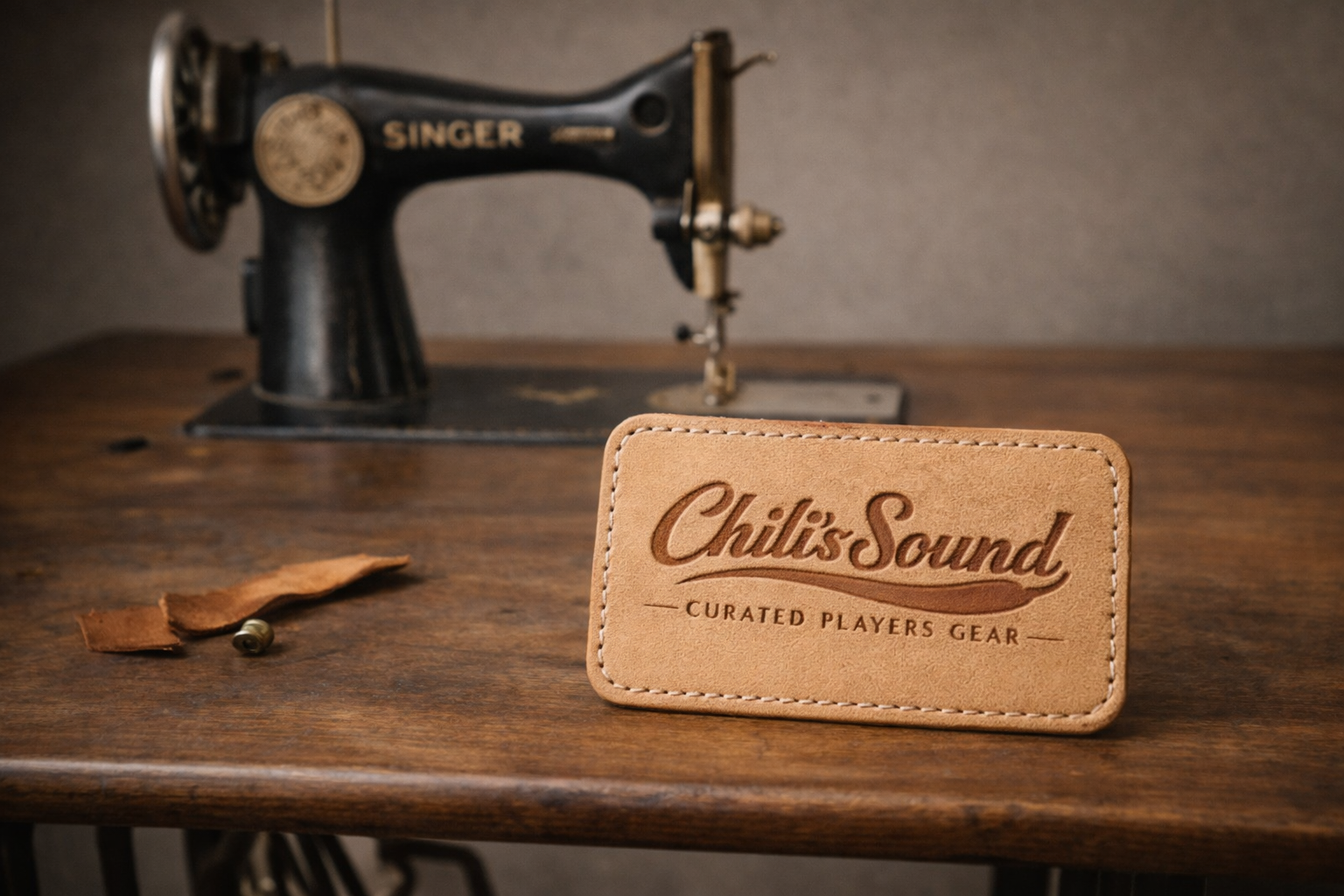 Saddle-stitching leather by hand